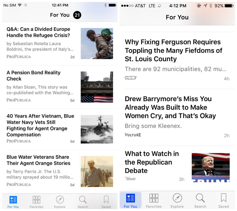 Illustration for article titled Apple News Is Better Than Newsstand, But That's Not Saying Much